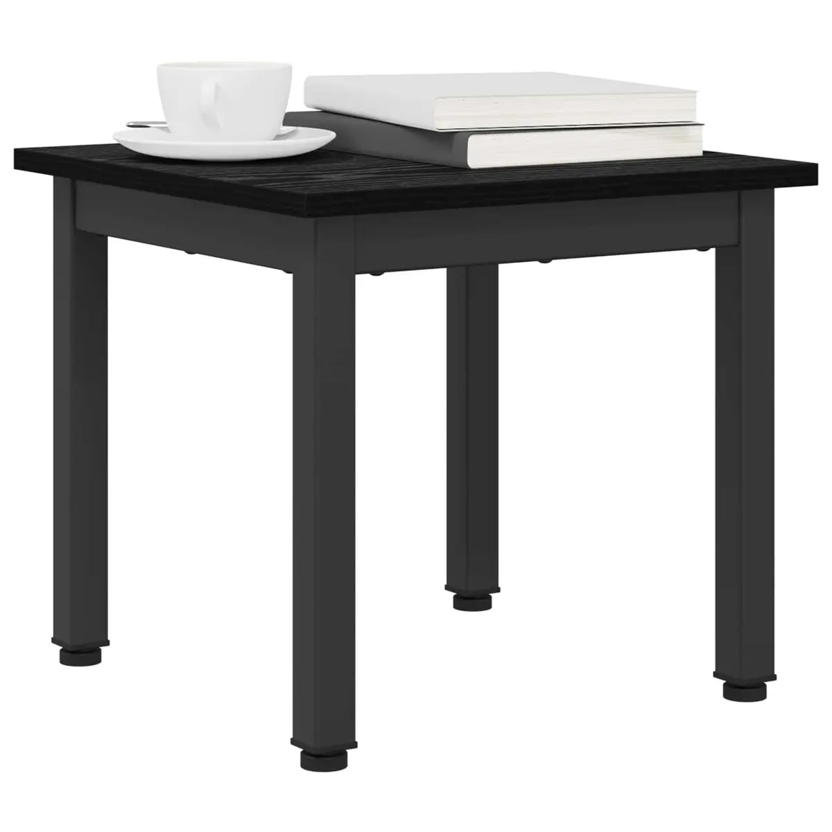 Coffee Table Black Modern Rectangular 40 x 40 x 36 cm
