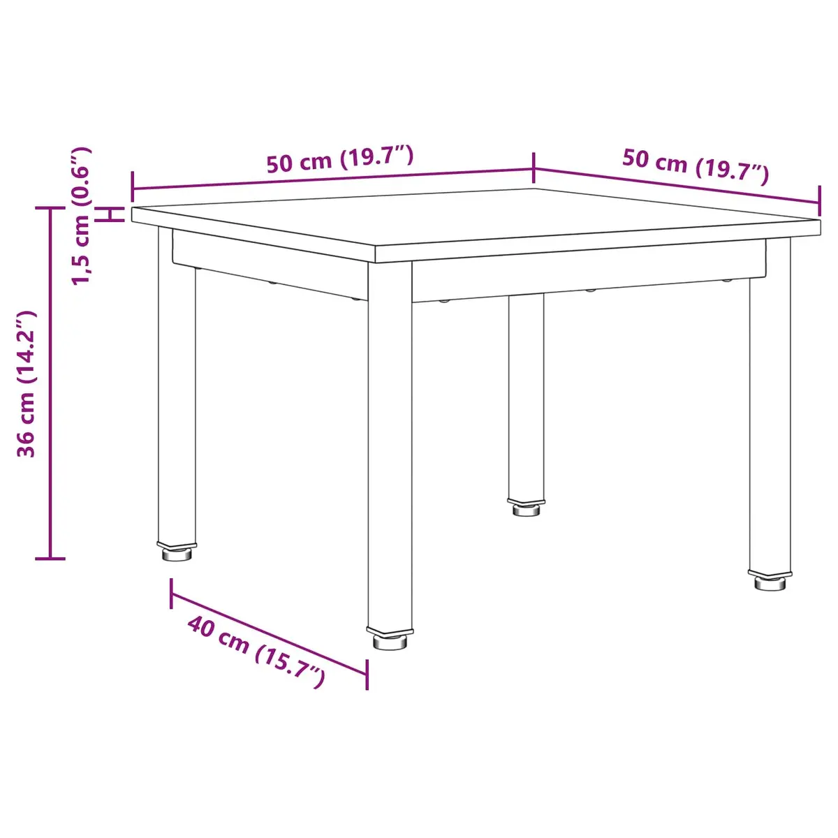 Black Oak Coffee Table