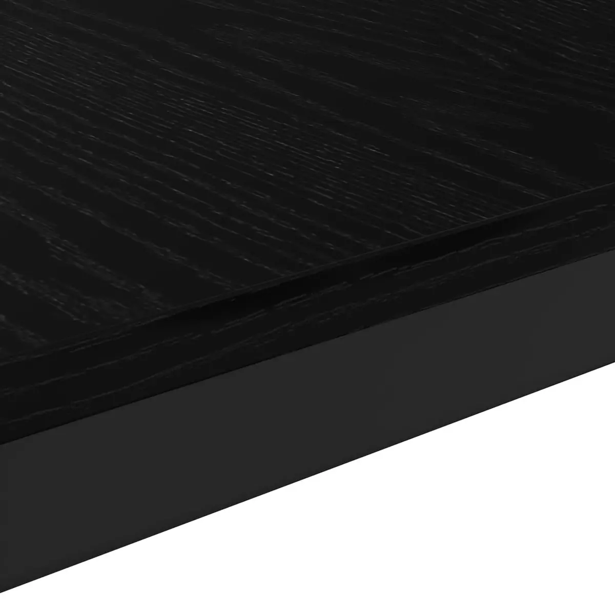 Coffee Table Black Rectangular Modern Minimalist 60x30x36cm