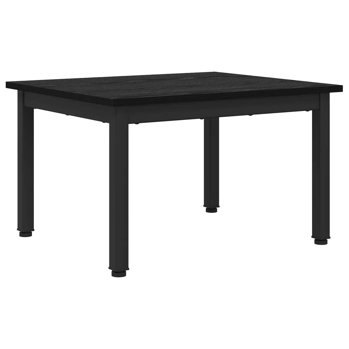 Black Coffee Table Modern Rectangular Engineered Wood 60 x 50 x 36 cm