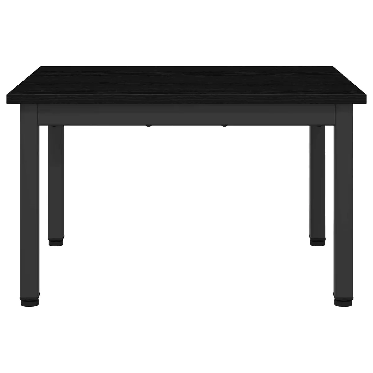 Black Coffee Table Modern Rectangular Engineered Wood 60 x 50 x 36 cm
