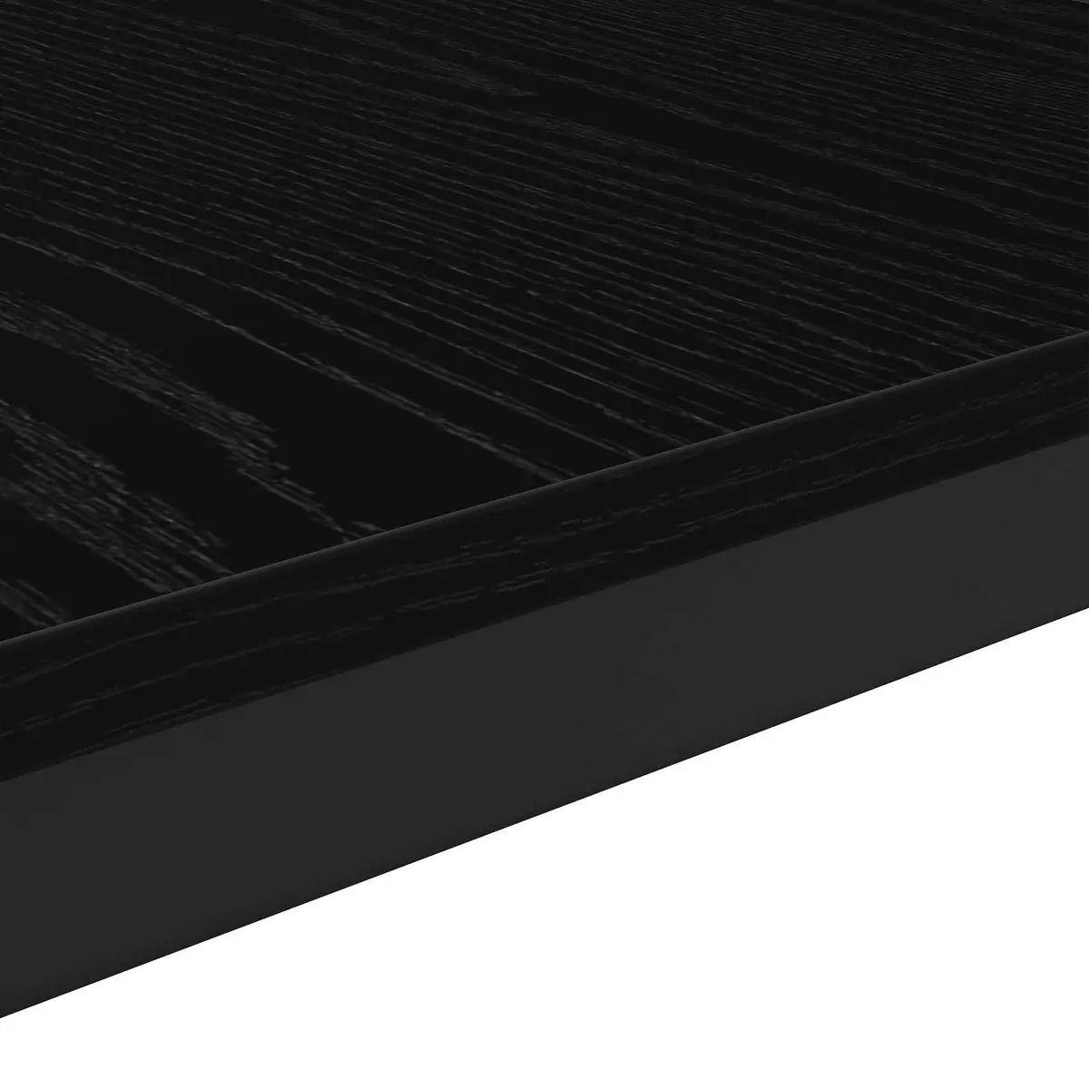 Black Coffee Table Modern Rectangular Engineered Wood 60 x 50 x 36 cm