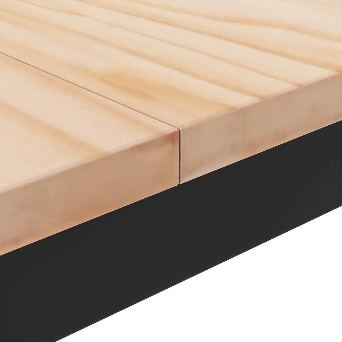 Coffee Table Modern Solid Pine Wood Brown 80x80x45cm Living Room Accent