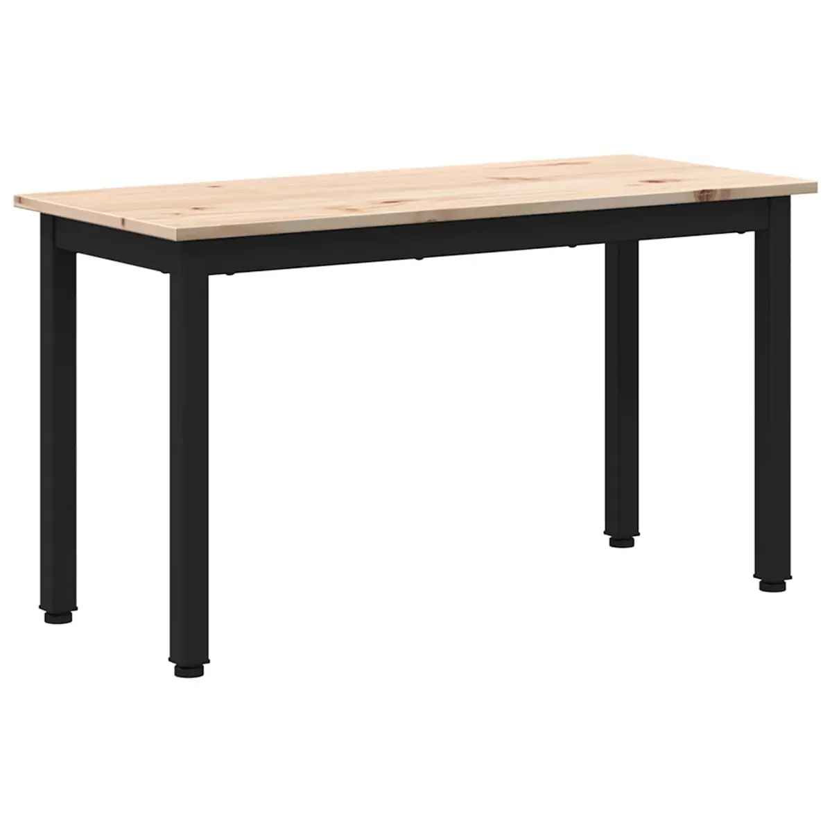 Solid Pine Wood Bench Natural Brown 80x35x45cm