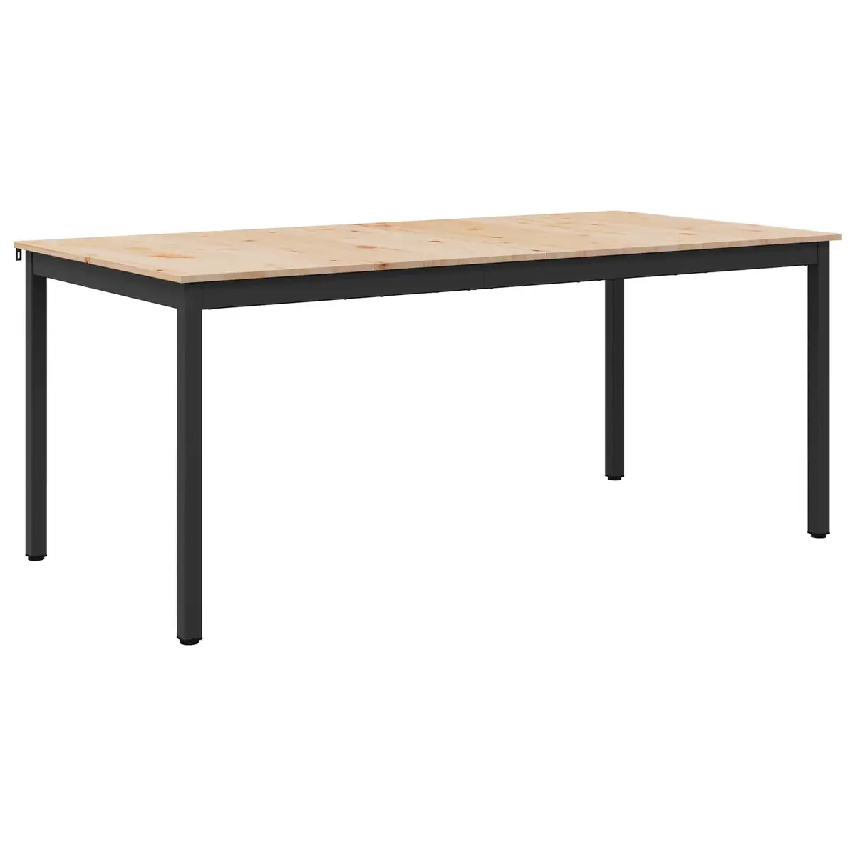 Dining Table Natural Solid Pine Wood 140x80x75cm
