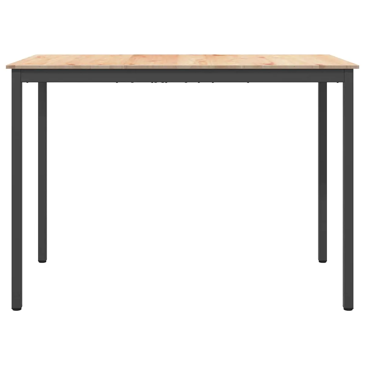 Bar Table Solid Pine Wood Metal Legs 150x80x105cm