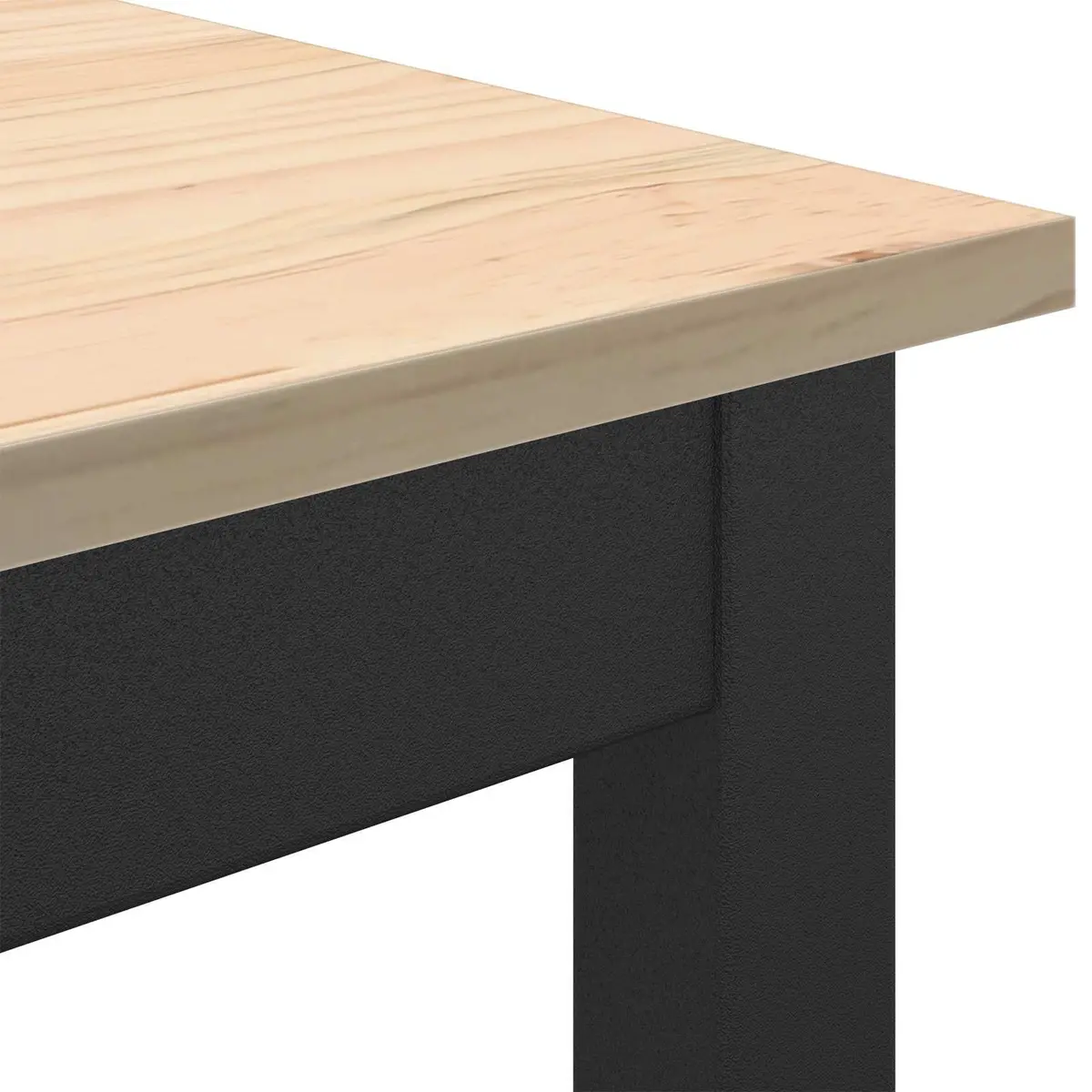 Bar Table Kitchen Dining Room Solid Pine Wood Natural Brown 180x90x105cm