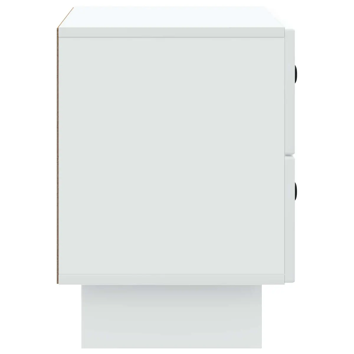 Bedside Cabinet Vintage Modern White Storage Table 62 x 34.5 x 47.5 cm