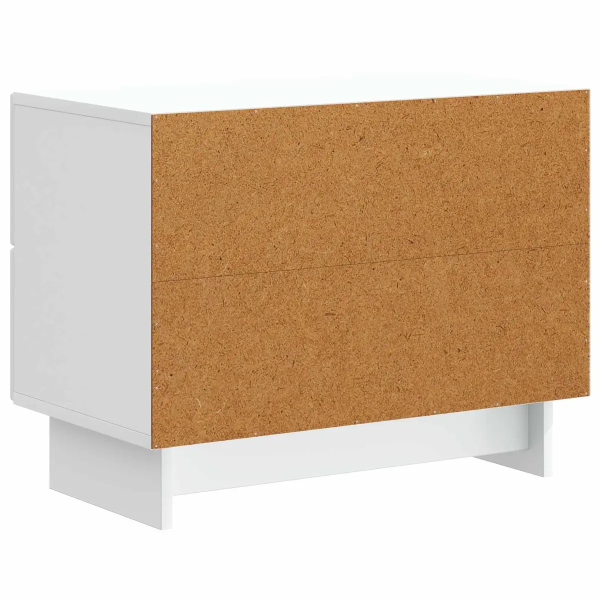 Bedside Cabinet Vintage Modern White Storage Table 62 x 34.5 x 47.5 cm