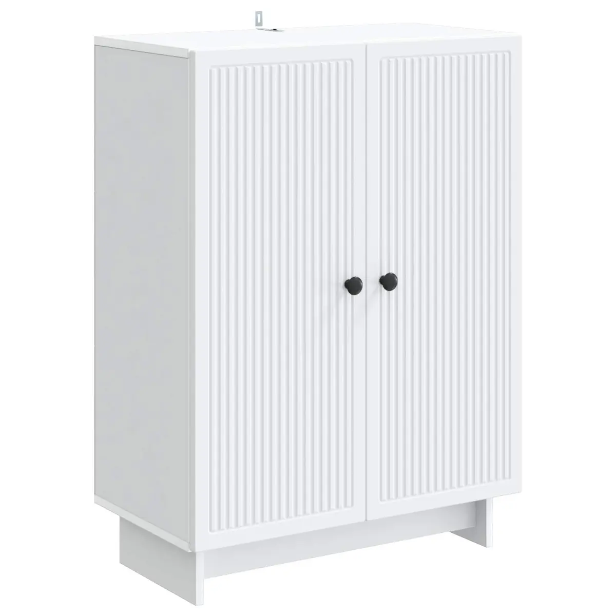 Sideboard Vintage Style White Engineered Wood 66 x 34.5 x 90 cm Storage Cabinet