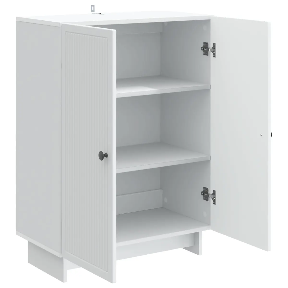 Sideboard Vintage Style White Engineered Wood 66 x 34.5 x 90 cm Storage Cabinet