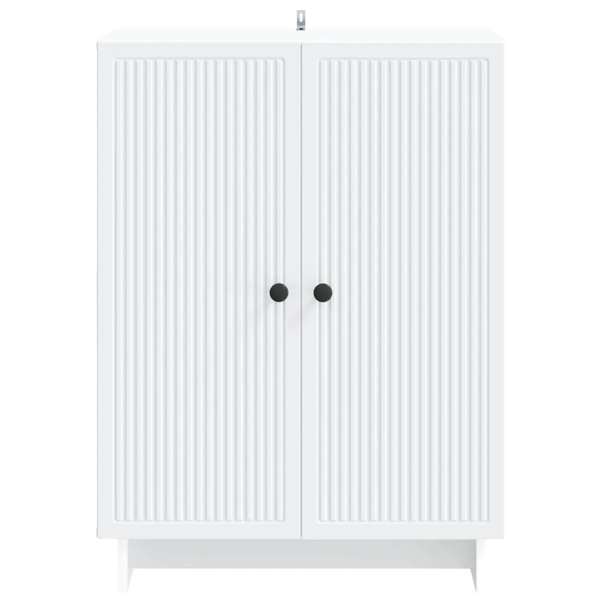 Sideboard Vintage Style White Engineered Wood 66 x 34.5 x 90 cm Storage Cabinet