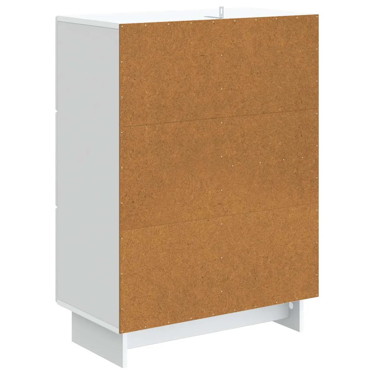 White Sideboard Storage Cabinet Modern Engineered Wood Buffet Living Room Dining