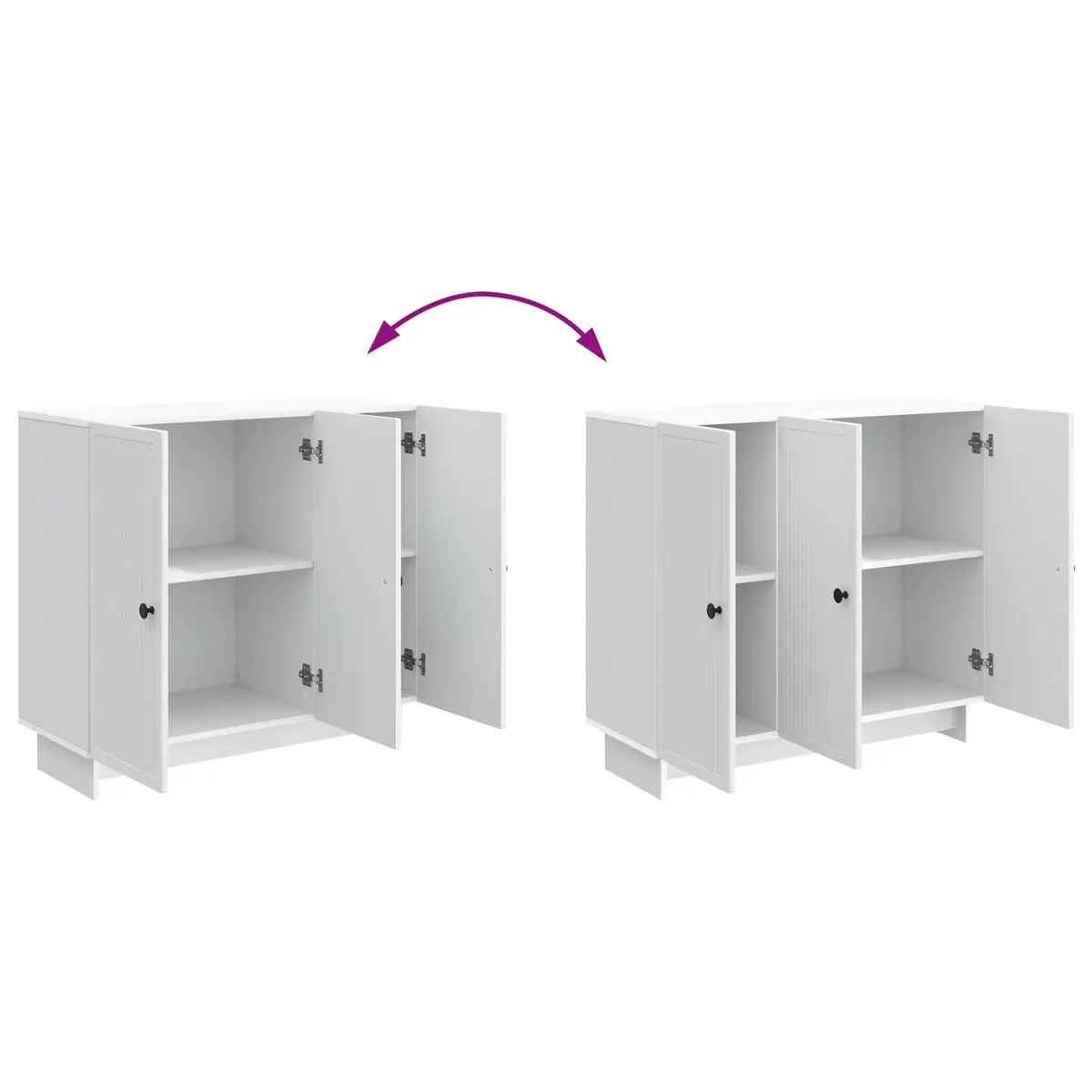 White Sideboard for Storage