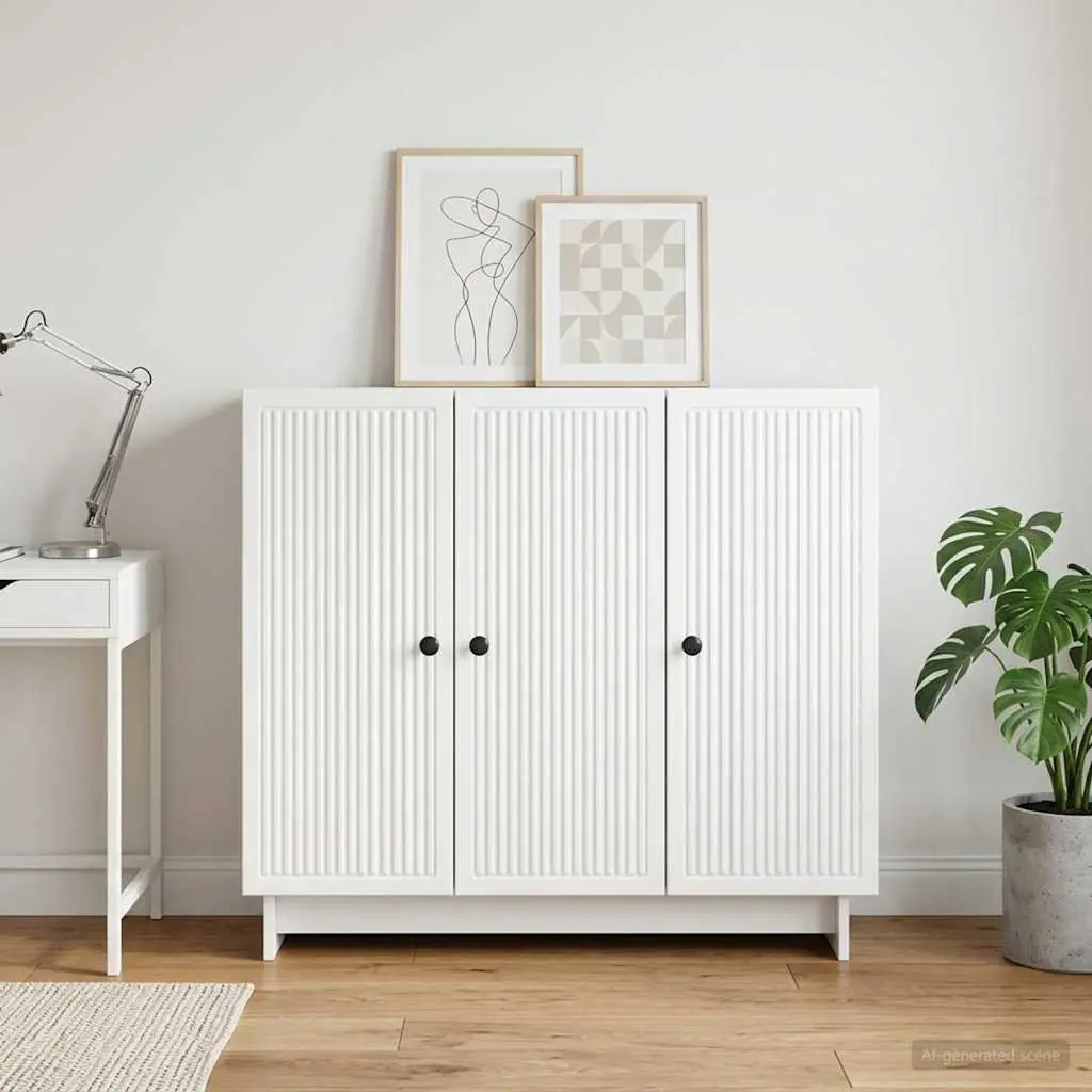 White Sideboard for Storage