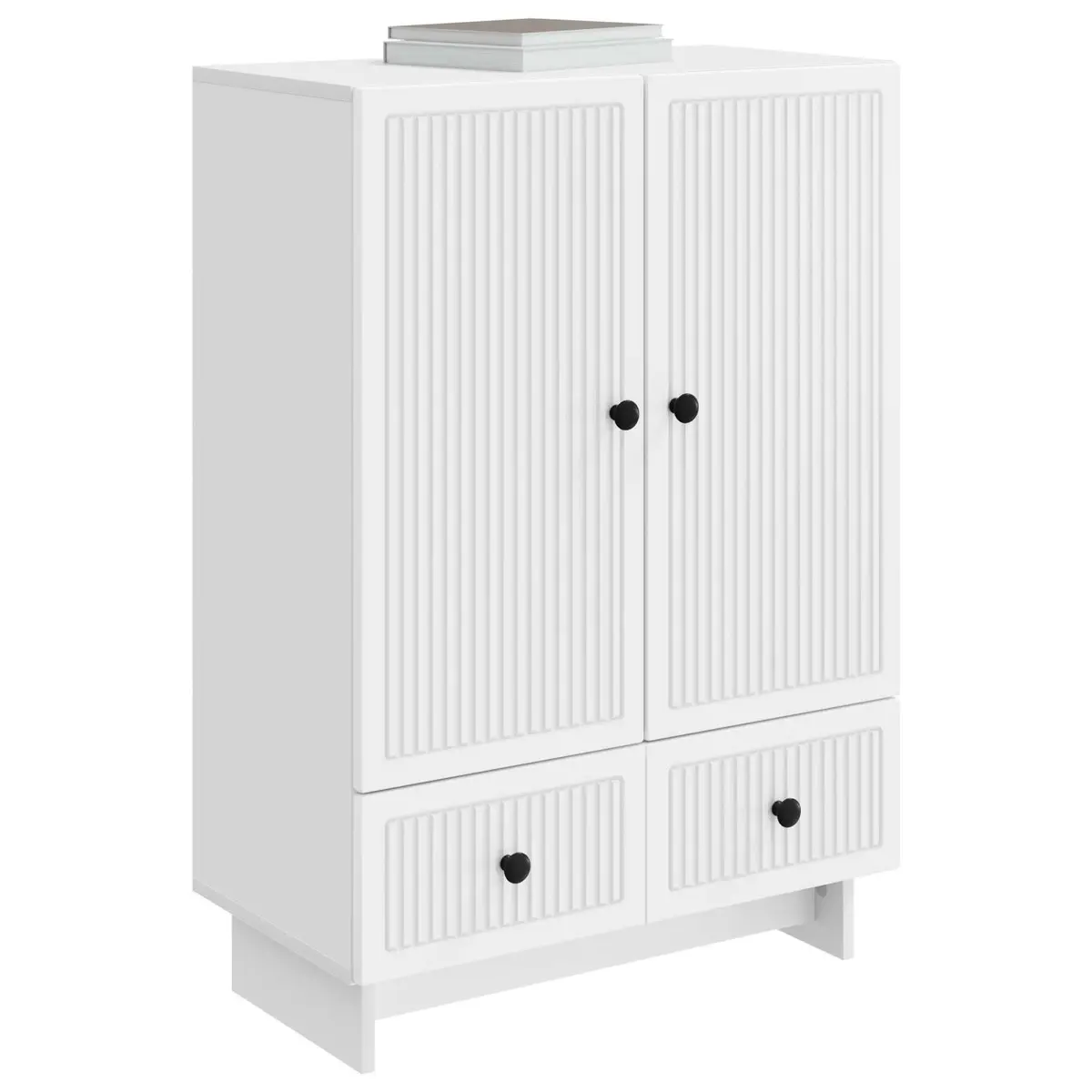 White Sideboard with Storage Drawers