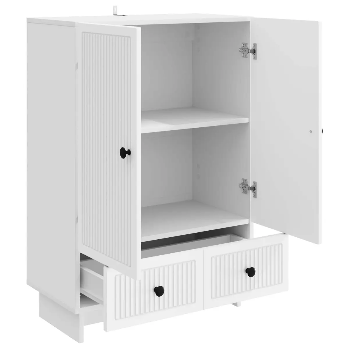 White Sideboard with Storage Drawers