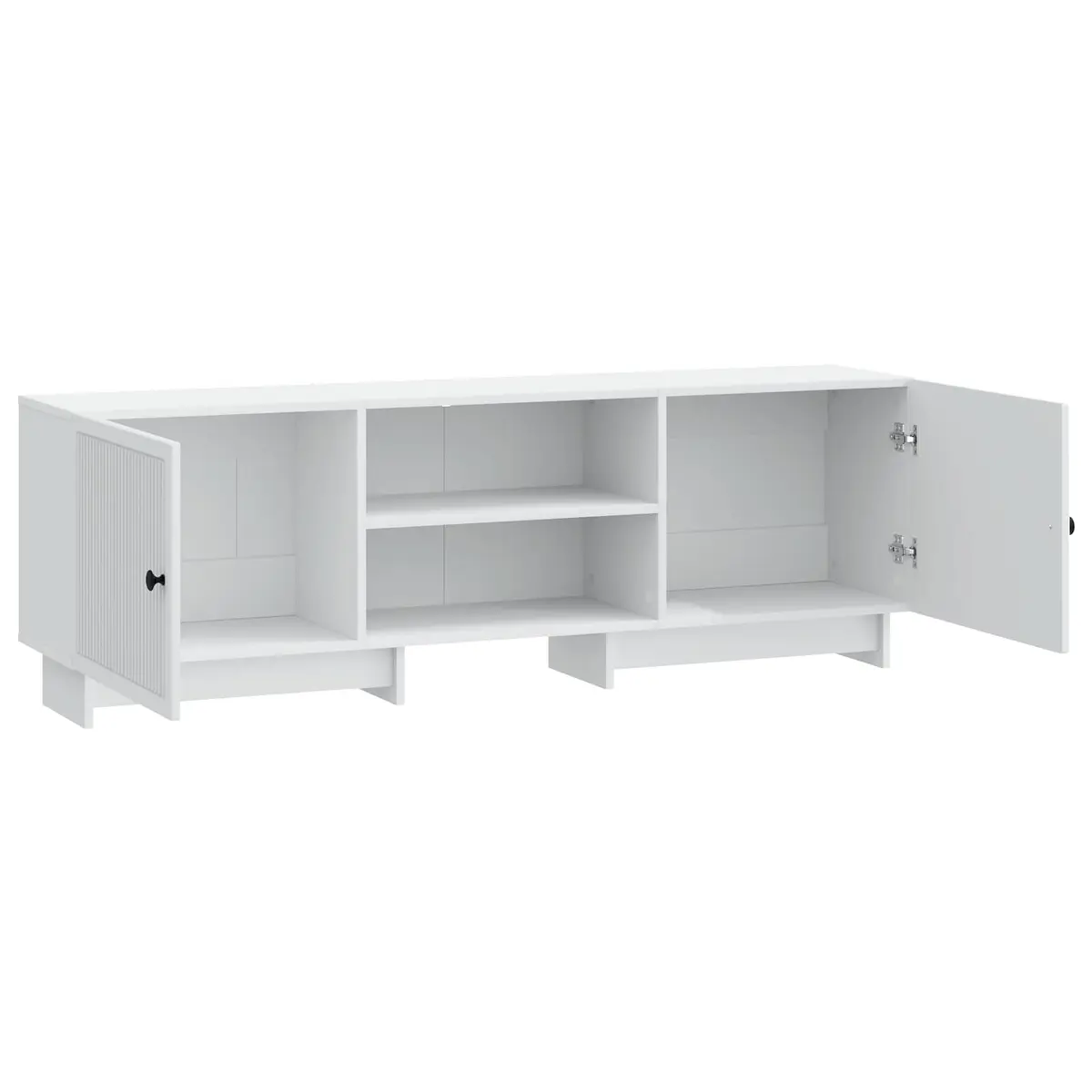 TV Cabinet Vintage Style White 150 x 31 x 50 cm Engineered Wood Storage