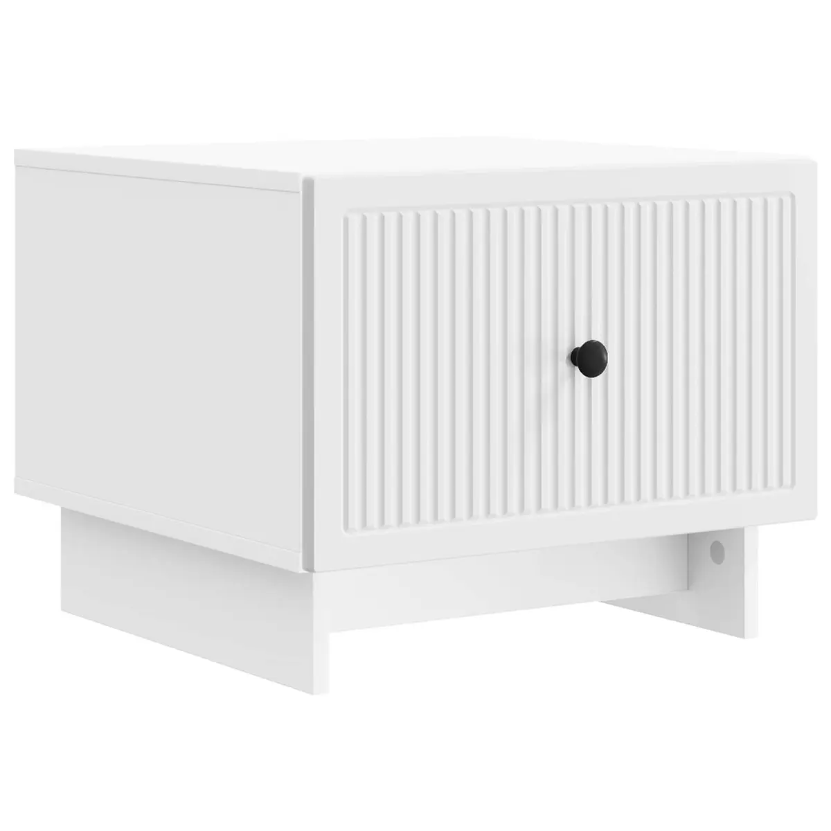 Coffee Table with Drawer and White Stripe