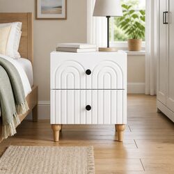 Friendly White Bedside Cabinet for Your Essentials