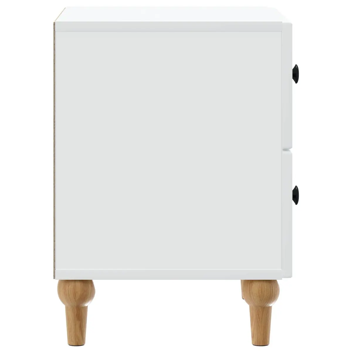 Bedside Cabinet White Modern Storage Drawer 43 x 34.5 x 48 cm
