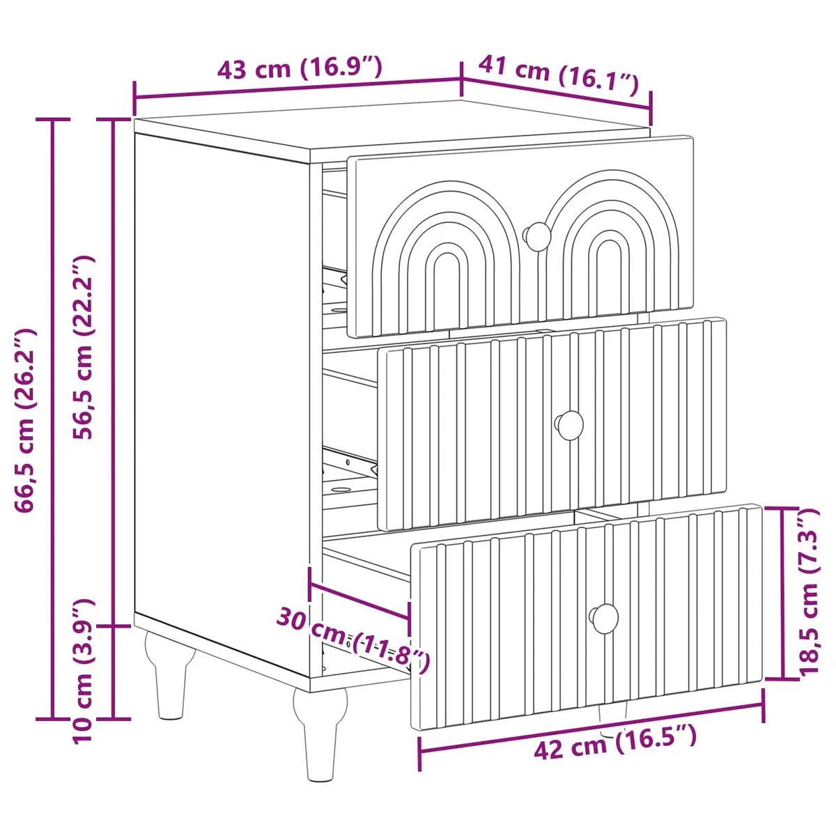 Bedside Cabinet White Engineered Wood Nightstand Bedroom Storage Table