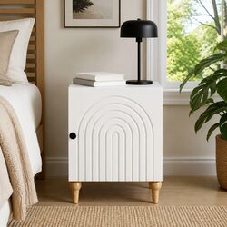 Your Ideal White Bedside Cabinet 43 x 34.5 x 50 cm