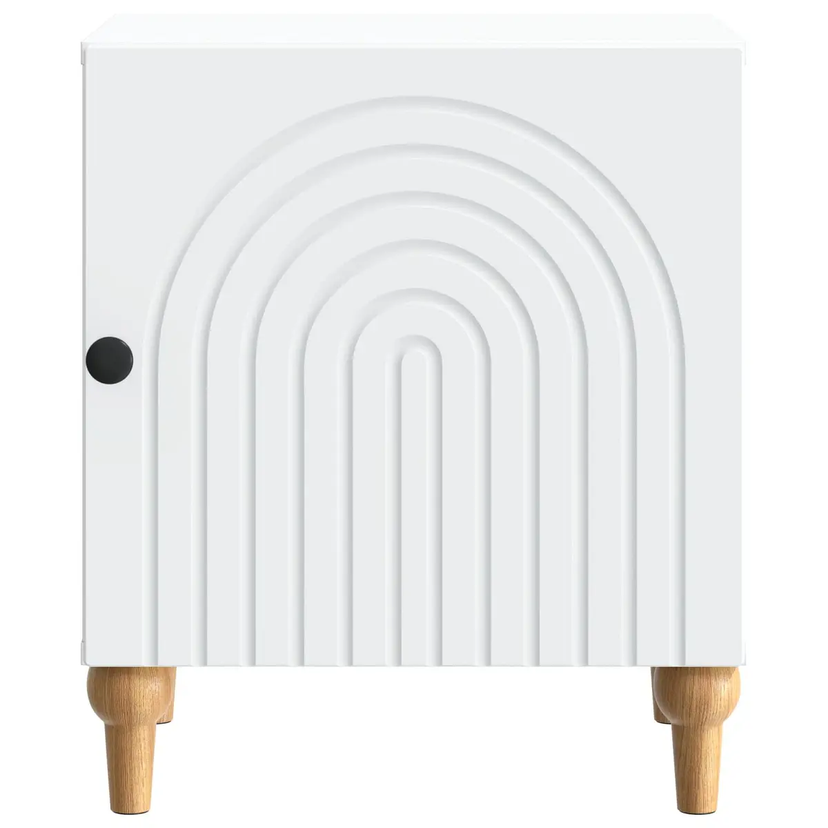 Bedside Cabinet White Modern Nightstand 43 x 34.5 x 50 cm