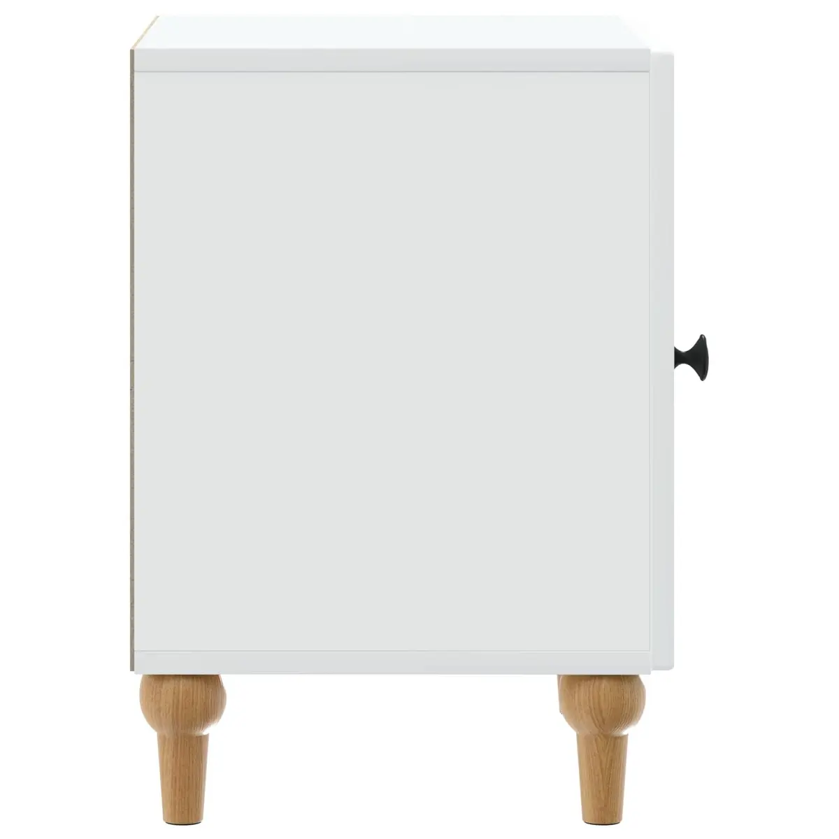 Bedside Cabinet White Modern Nightstand 43 x 34.5 x 50 cm