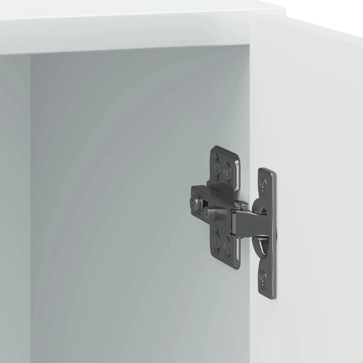 Bedside Cabinet White Modern Nightstand 43 x 34.5 x 50 cm