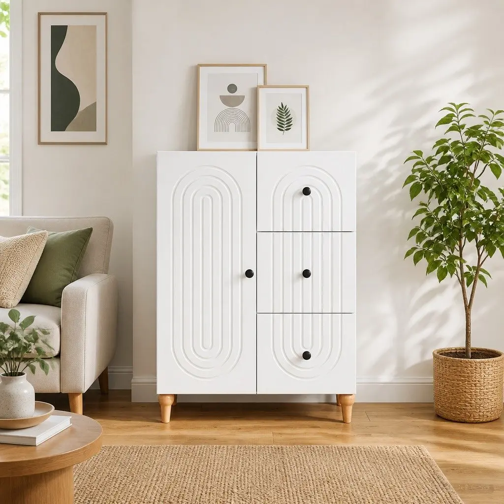 White Sideboard Storage Cabinet