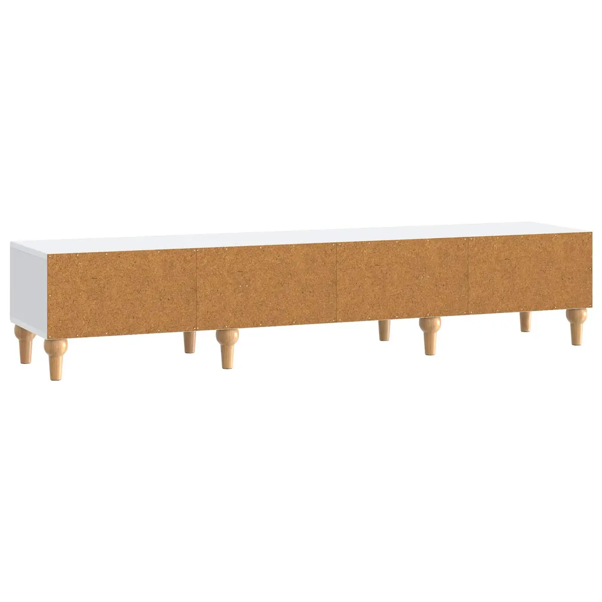 TV Cabinet with Drawer White Modern Living Room Storage Unit Engineered Wood