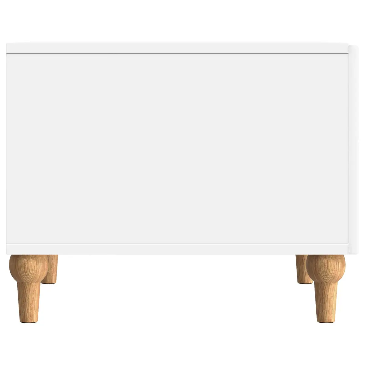 Coffee Table with Drawer Rectangular White Engineered Wood