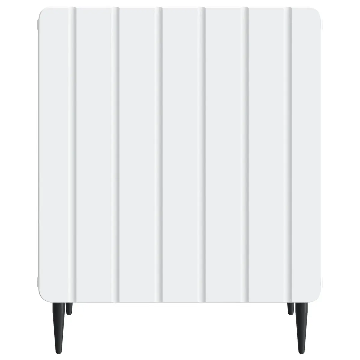 Bedside Cabinet White Engineered Wood 43 x 34.5 x 52 cm