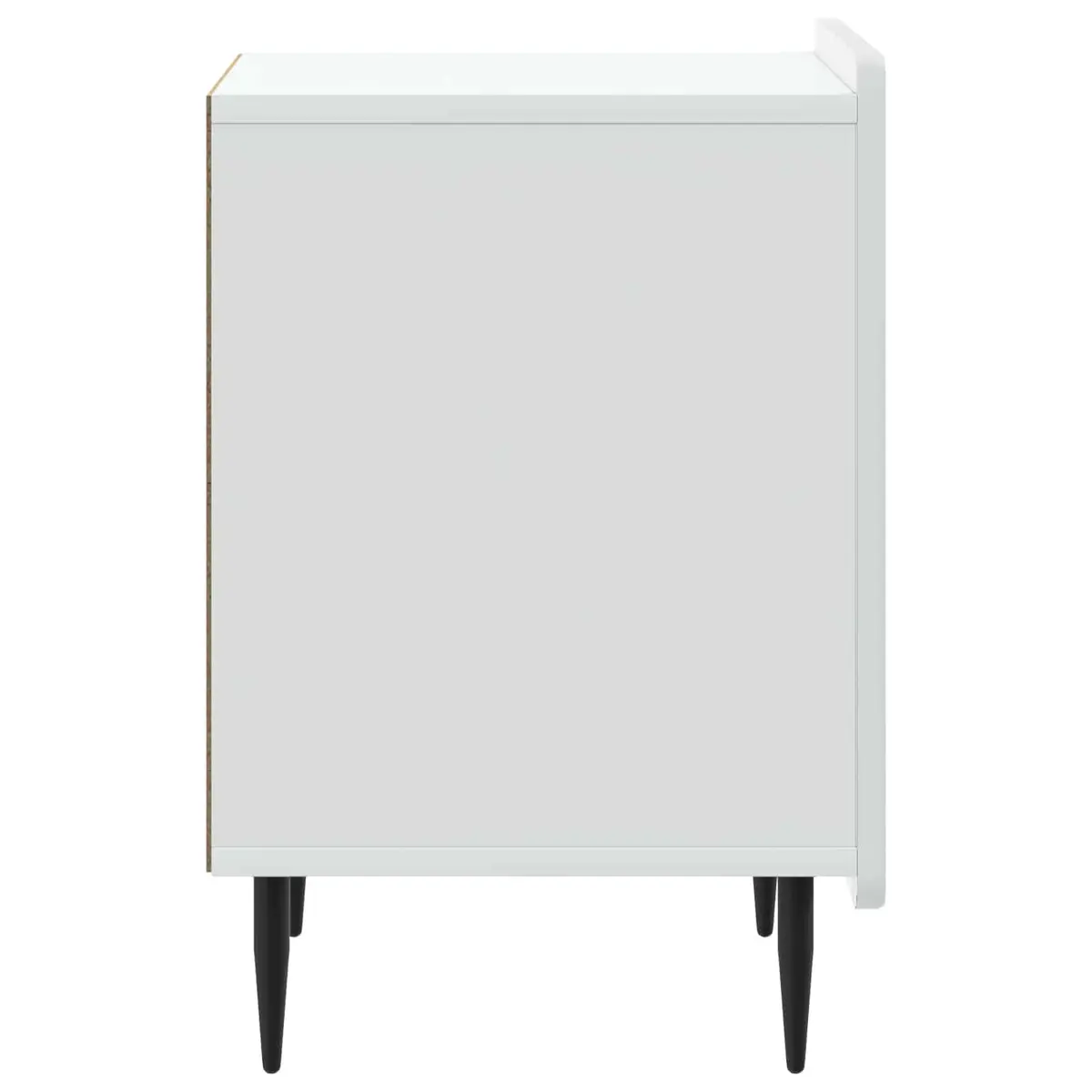 Bedside Cabinet White Engineered Wood 43 x 34.5 x 52 cm