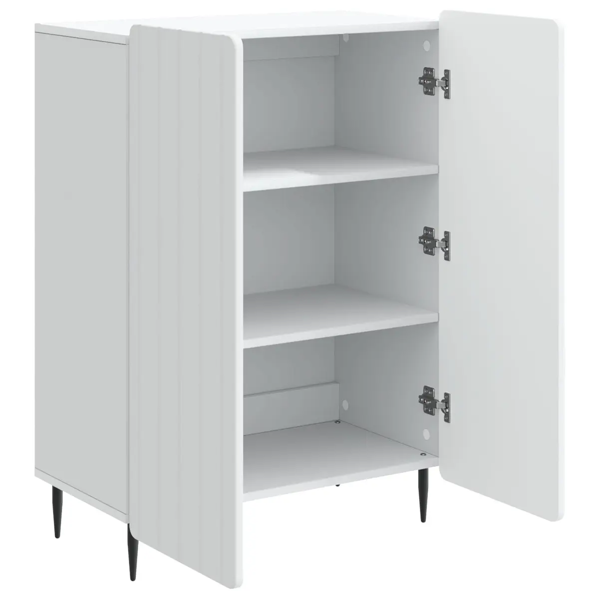 White Sideboard for Home Organization 66 x 34.5 x 92 cm