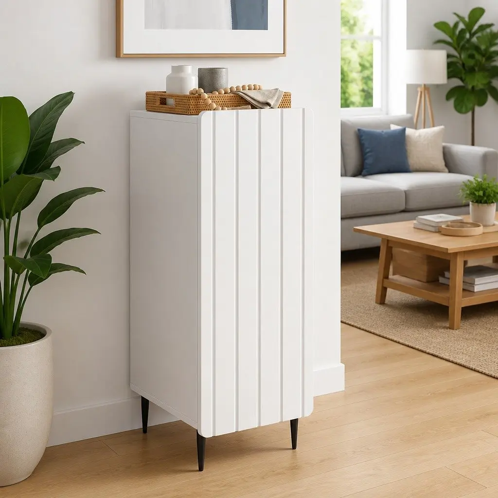 White Storage Sideboard for Dining and Living Rooms