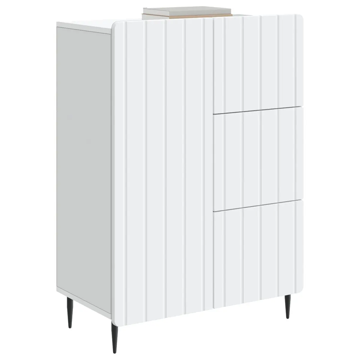 Sideboard White 66 x 34.5 x 91.5 cm Storage Cabinet Dining Living Room Furniture
