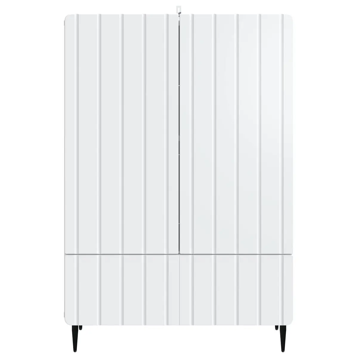 Sideboard Storage Cabinet Modern Engineered Wood White 66x34.5x97cm