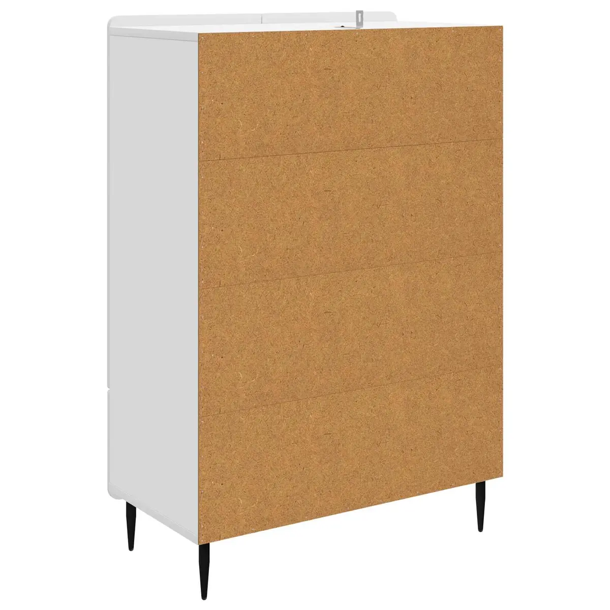 Sideboard Storage Cabinet Modern Engineered Wood White 66x34.5x97cm