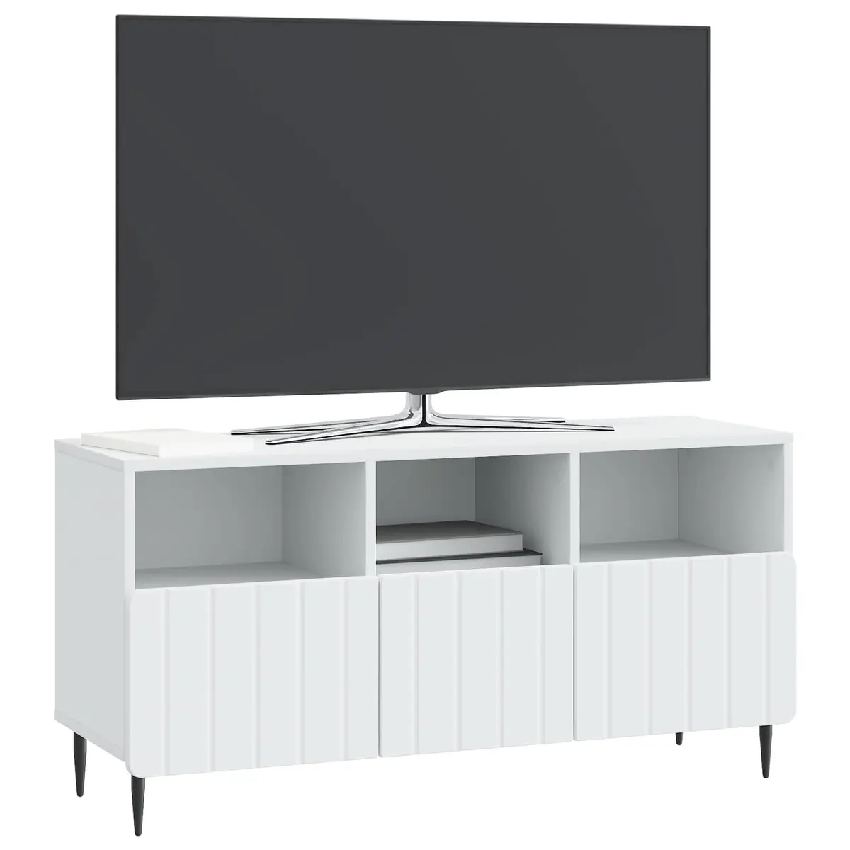 TV Cabinet with Drawer in White