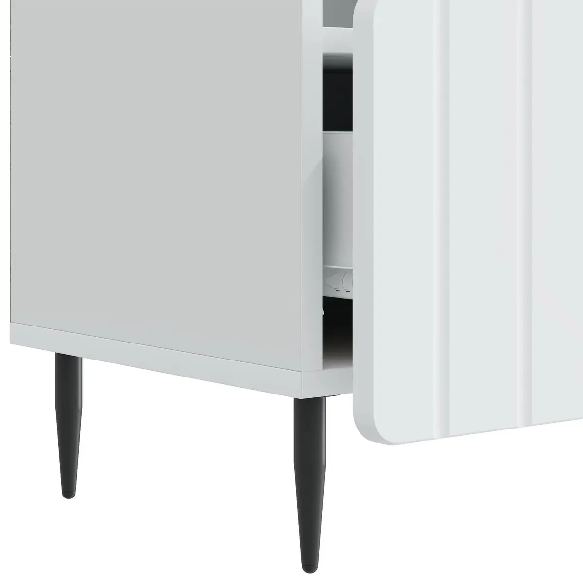 TV Cabinet with Drawer in White