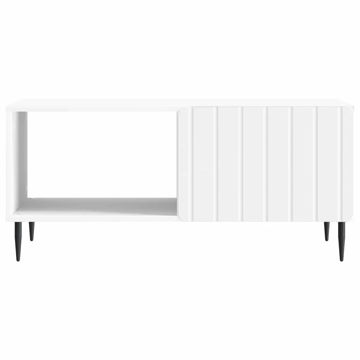 Coffee Table White Modern Rectangular 90 x 50 x 40 cm