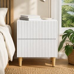 Friendly White Bedside Cabinet for Your Essentials