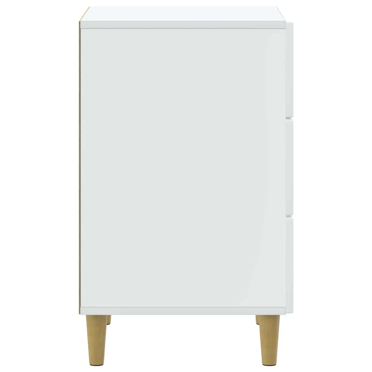 White Nightstand with Drawer Storage