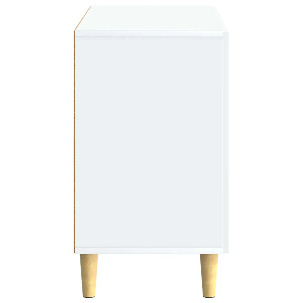 White Sideboard Storage Cabinet Modern Design Living Room Furniture 89x34.5x60cm