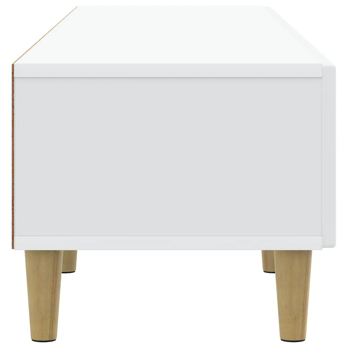 TV Cabinet with Drawer White Entertainment Unit 147 x 34.5 x 30 cm