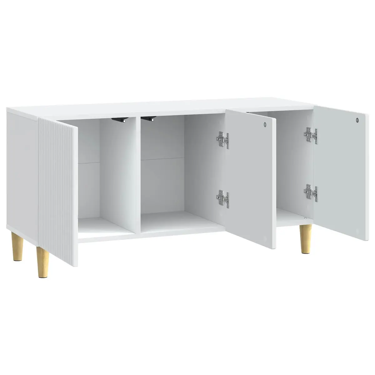 TV Cabinet Modern Minimalist White Engineered Wood 99 x 34.5 x 50 cm