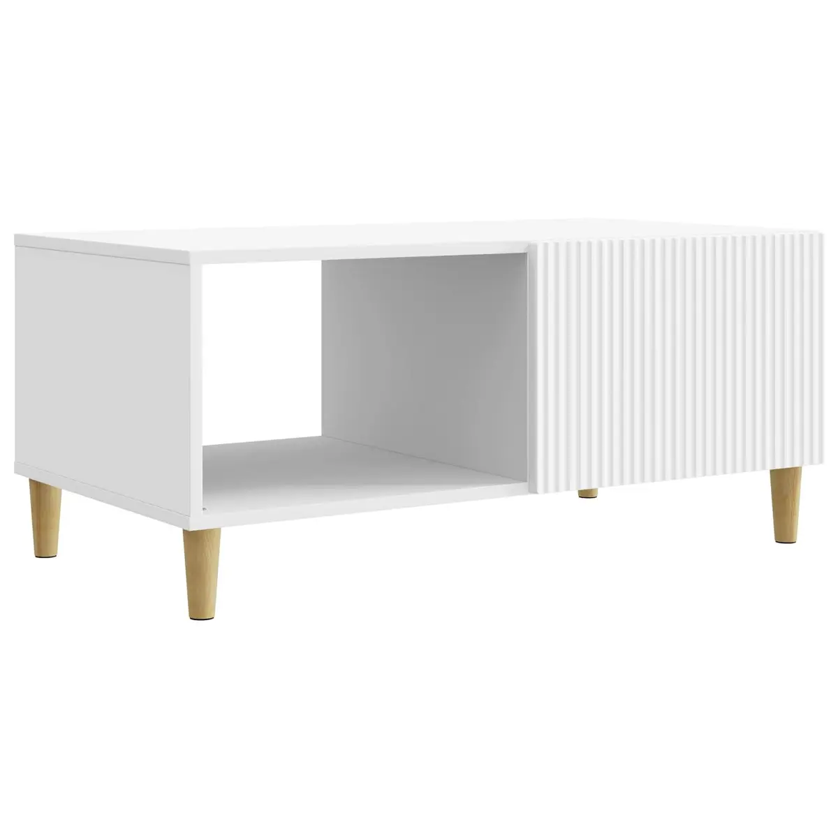 Coffee Table Vintage Storage White 90 x 50 x 40 cm Engineered Wood