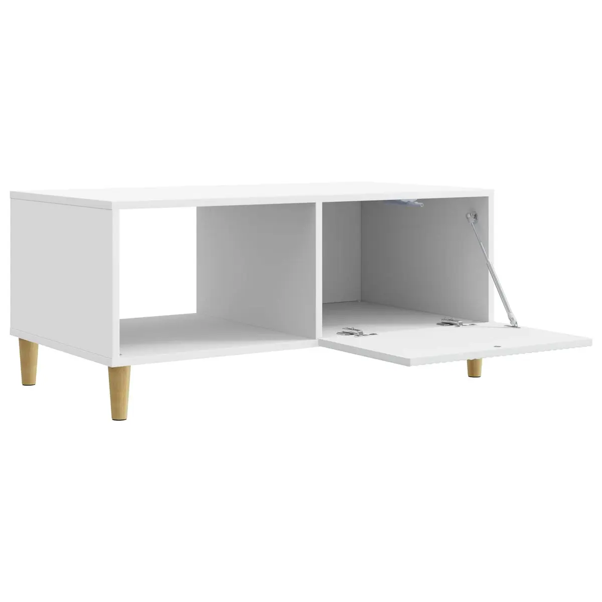 Coffee Table Vintage Storage White 90 x 50 x 40 cm Engineered Wood